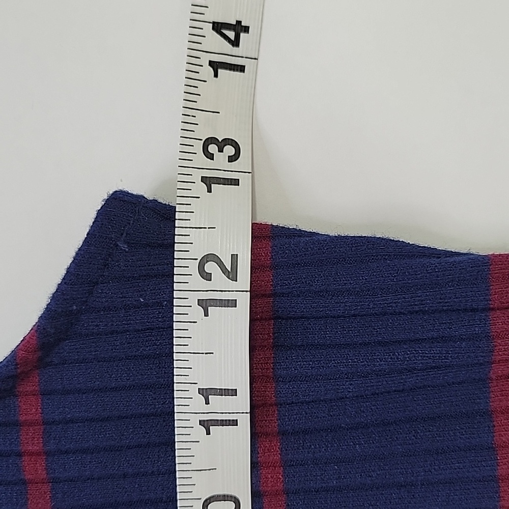 Arizona Jean Company Striped Mock Turtleneck Sleeveless Sweater SZ    3/$15 - Picture 5 of 9